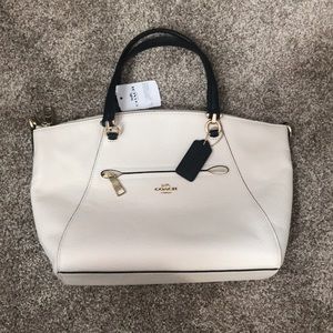 Black and white Coach Purse